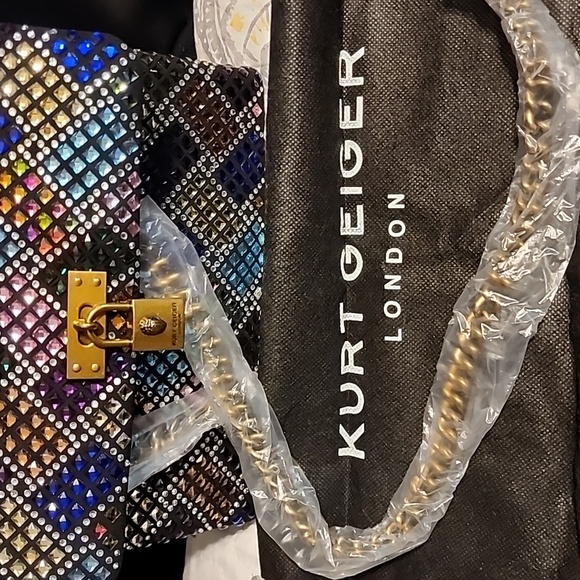 Kurt Geiger Multicolor Crystal Studded Purse - Picture 4 of 6